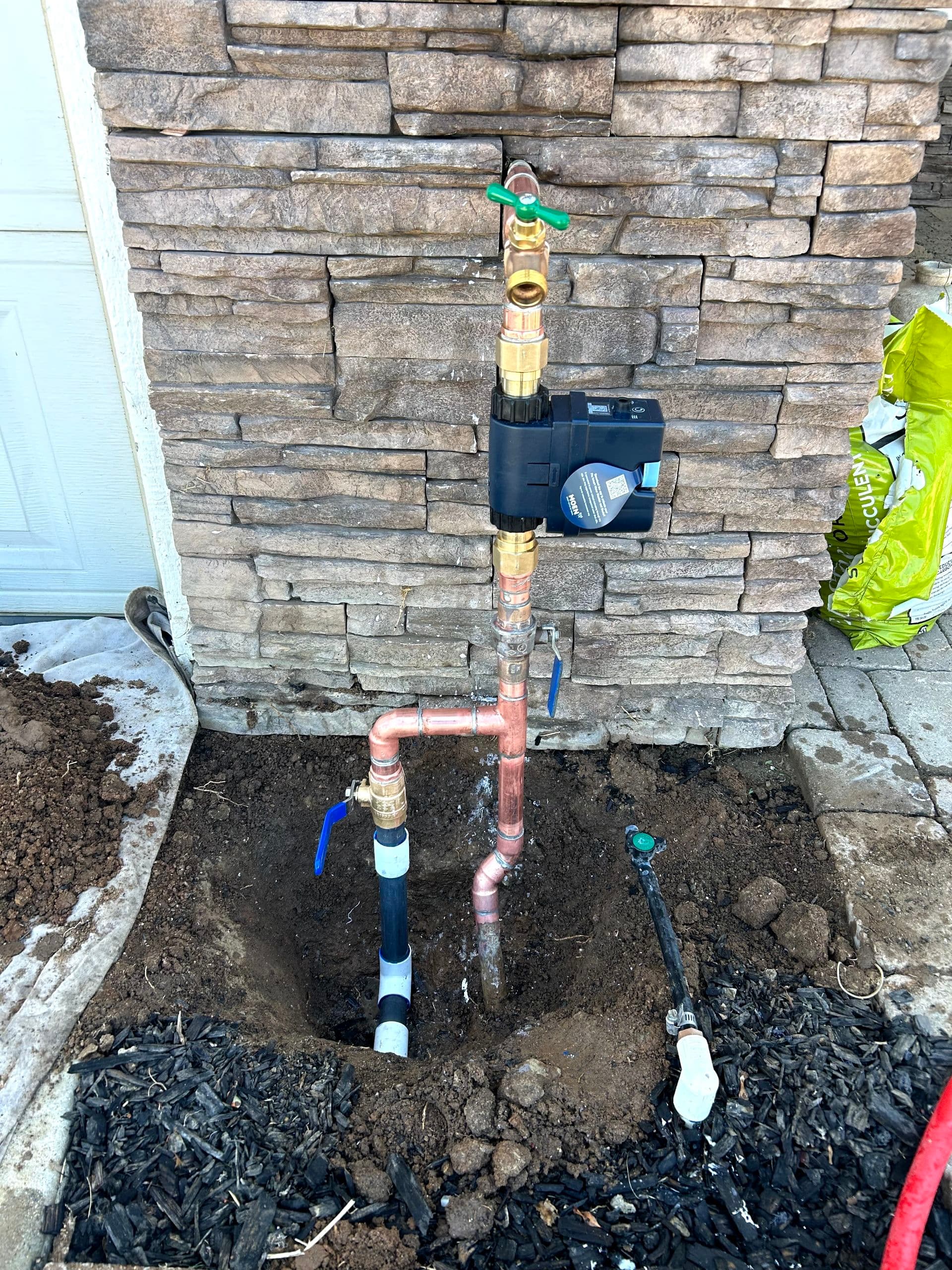 Gallery photos for Main Water Line Upgrade with Moen Auto Shutoff in Claremont: Image #1