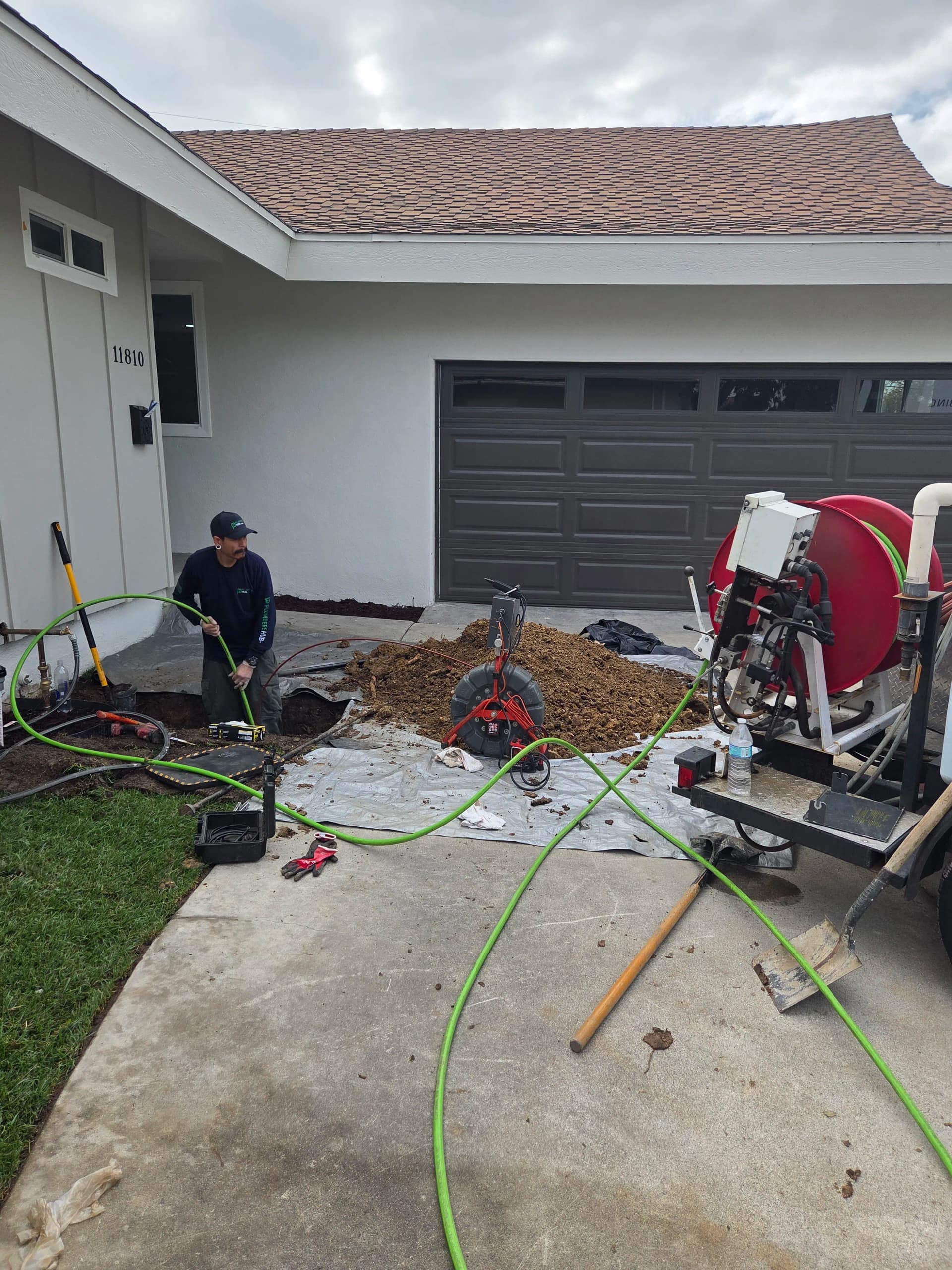 Sewer Liner Installation in Progress in Whittier image