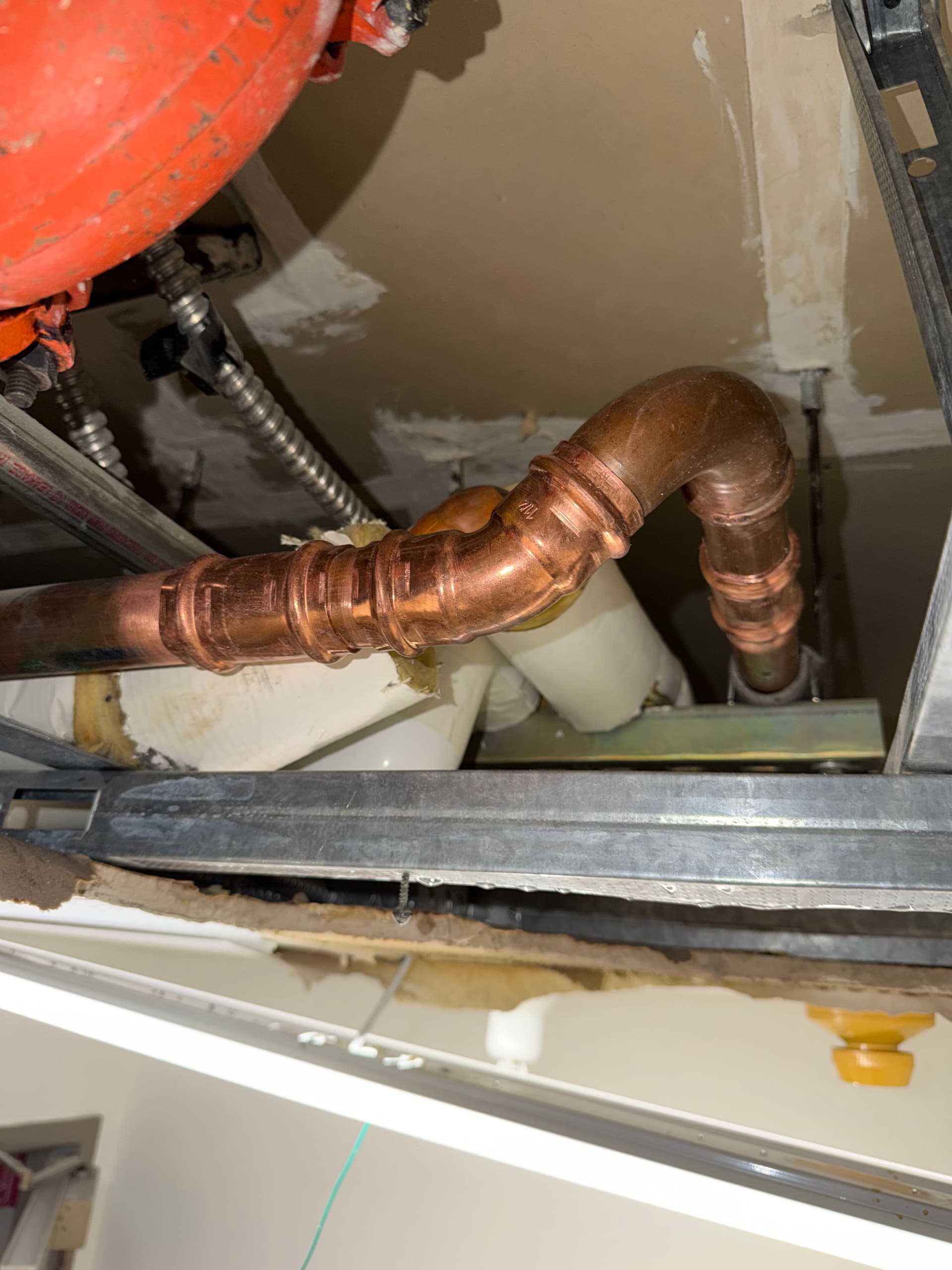 Pinhole Copper Leak Fixed in Riverside with a ProPress Repair image